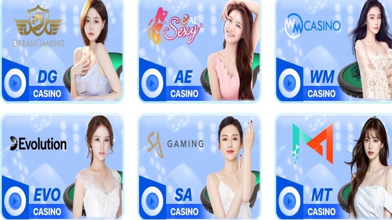 Sảnh casino nhà cái i9Bet sang trọng, đẳng cấp